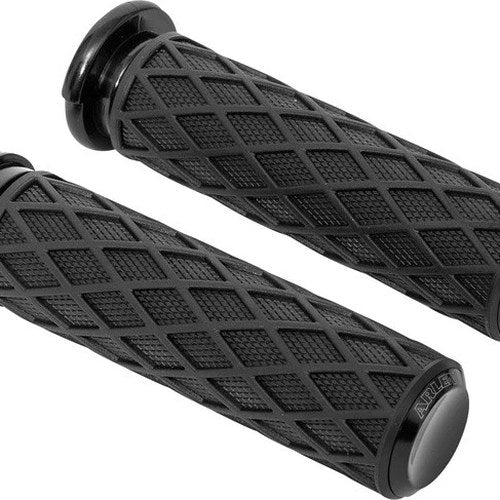 Arlen Ness Diamond Grips Black #500-004 Harley Davidson