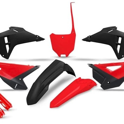 UFO Complete Plastics Kit 25 Special Black/Red for Honda Crf 250/CRF 450 2025