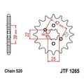 JT Front Sprocket 520 13T #JTF1265.13 for Honda XR250R/XR250