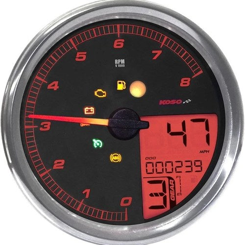 Koso HD-05 Multi-Function Meter #BA072000 Harley Davidson