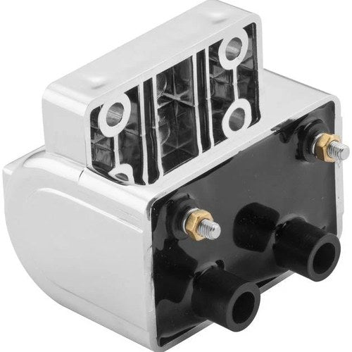 Twin Power 3 Ohm Ignition Coil Chrome #10-2033 Harley Davidson