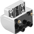 Twin Power 3 Ohm Ignition Coil Chrome #10-2033 Harley Davidson
