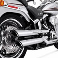 Vance & Hines Pcx Twin Slash Dual Slip-On Mufflers Chrome Harley Davidson FatBoy
