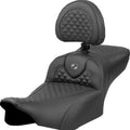 Saddlemen RoadSofa DS Ext. Reach Seat w/Backrest Dark Grey Stitch #823-07-209B2