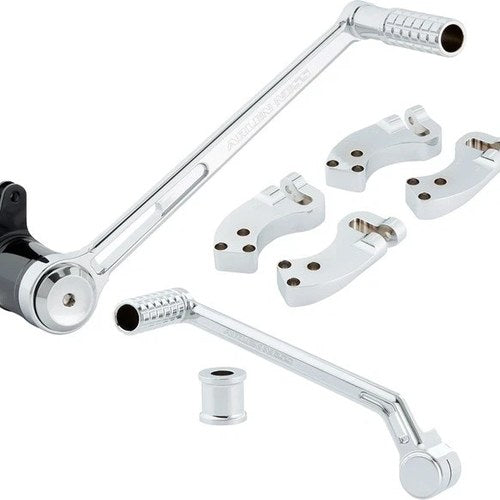 Arlen Ness Extended Foot Control Kit +3" Chrome Harley Davidson Road Glide