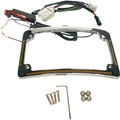 Custom Dynamics LED R/T/B Radius License Plate Frame Chrome #TF05-HD-C