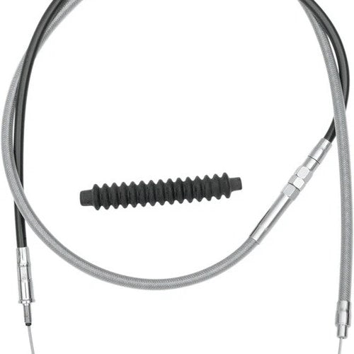 Drag Specialties Braided Clutch Cable 64-11/16" Clear Coated #211871