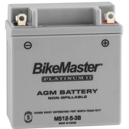 BikeMaster Agm Platinum II Battery #MS12-5-3B fits Honda C70 Passport 1982-1983