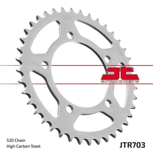 JT 520 Steel Rear Sprocket 40T Silver Aprilia/BMW Rsv 1000R/S 1000 RR