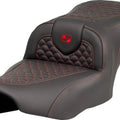 Saddlemen RoadSofa DS Seat Red Stitch Harley Davidson Road Glide/Street Glide