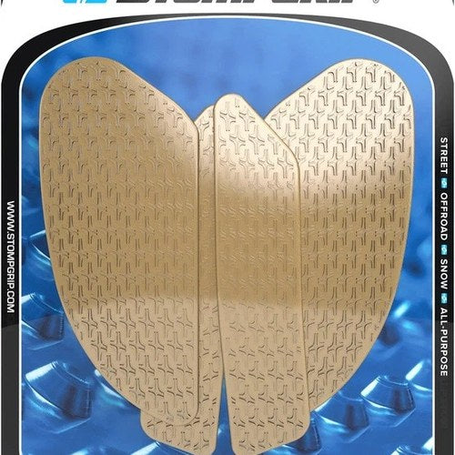 Stomp Icon Profile Traction Pad Tank Grips Clear for Kawasaki KLX230/KLX230SM