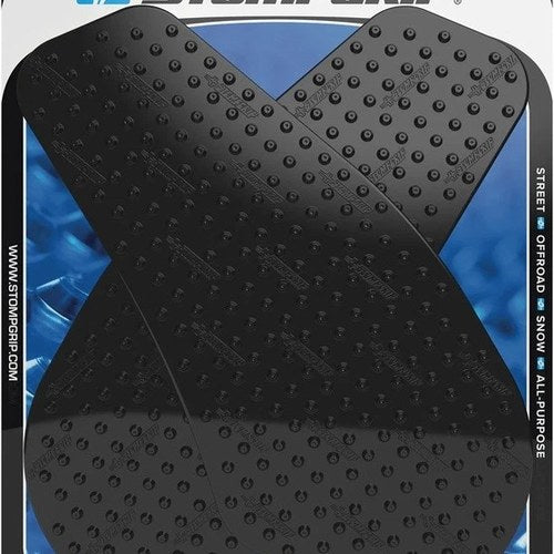 Stomp Volcano Profile Traction Pad Tank Grips Black for Yamaha YZF-R6 2003-2005