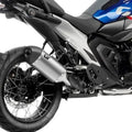 Leo Vince LV-14 Slip-On Muffler Brushed Stainless Steel/Carbon Fiber #15604 BMW