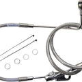 Drag Specialties Rear Non-ABS Brake Line Silver #264555 Harley Davidson