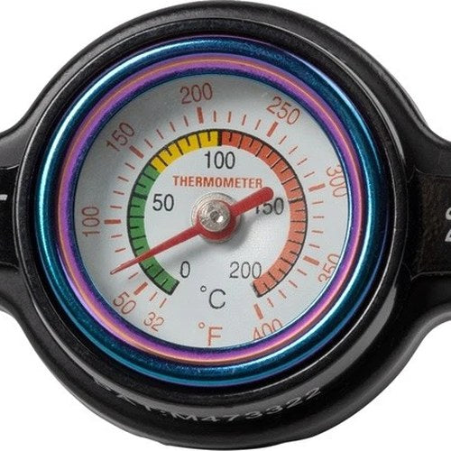 Moose Radiator Cap With Temperature Gauge 2.0 Bar Black/White #286989