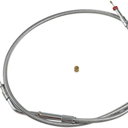 Barnett Pull Throttle Cable Stainless Braided #112737 Harley Davidson Sportster
