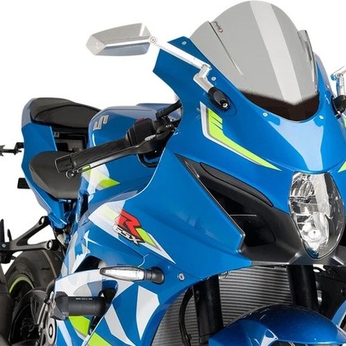 Puig 3mm Z Racing Windscreen Light Smoke #9013H for Suzuki GSXR1000 2017-2019