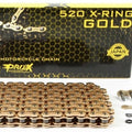 ProX 520 X-Ring Chain 120 Links Gold