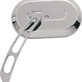 DS Large Oval Mirror Left Chrome
