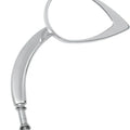 DS Tank Tuff Long Stem Teardrop Mirror Chrome