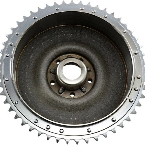 DS Rear Brake Drum and Sprocket Set Chrome Harley Davidson #138455
