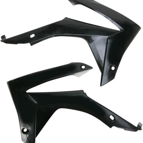 Acerbis Radiator Shrouds Black #2314370001 for Honda CRF250R 4-Stroke/CRF450R
