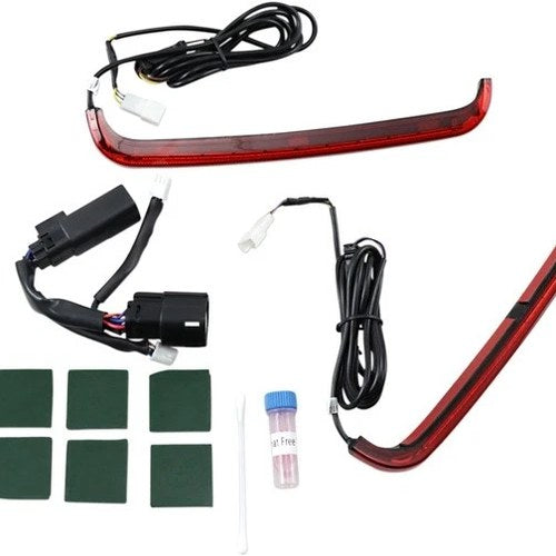 Custom Dynamics Low Profile Bagz LED Saddlebag Lights Red #CD-LP-SS6-R