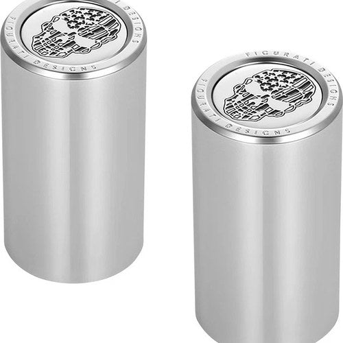 Figurati Designs Long Docking Hardware Covers Skull/CC Polished
