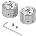 Figurati Designs Front Axle Nut Covers Dtom Polished FD40-FAC-SS Harley Davidson