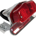 Emgo Lucas Style Taillight With License Plate Bracket Chrome