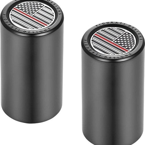 Figurati Designs Long Docking Hardware Covers US Flag Red Line Black