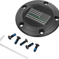 Figurati Designs 5-Hole Timing Cover US Flag Green Line Black #FD72-TC-5H-BLK
