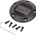 Figurati Designs 5-Hole Timing Cover US Flag Red Line Black #FD75-TC-5H-BLK