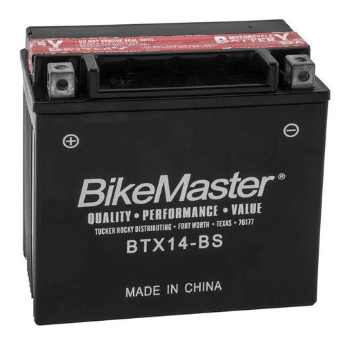BikeMaster Maintenance Free Battery BTX14-BS #781325