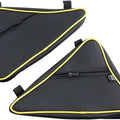 BS Sand Triangular Door Bags Black/Yellow Yxzsbyel for Yamaha YXZ1000R 2016-2023