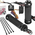 Performance Machine Apex Heated Grips Contrast Cut #0063-2092-BM Harley Davidson