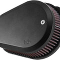 K&N Street Metal Air Intake System Flare Black #RK-3932B Harley Davidson