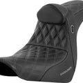 Saddlemen Sdc Performance Gripper Seat With Backrest Gray Stitch #284831