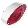 Biker's Choice Cat Eye Taillight Chrome Red #71730S4 Harley Davidson