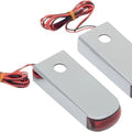 Alloy Art Fender LED Strut Marker Lights Chrome Red Lens #SSL-3 Harley Davidson