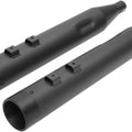 Drag Specialties 4" Slip-On Exhaust with Black End Caps Black #175376