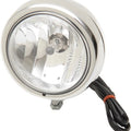 DS Swivel-Base Spotlight H8 Halogen 4-1/2" Chrome Clear/White