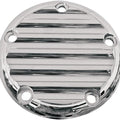 Joker Machine 5-Hole Points Cover Finned Chrome #02-99FN Harley Davidson