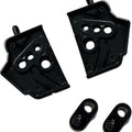 Custom Dynamics Shark Demon Fog Light Wind Deflector Mounts Gloss Black FLHX/U