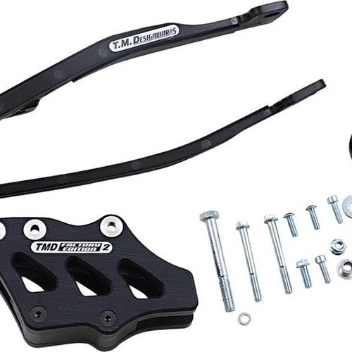 TM Designworks Dirt Cross Multi-Purpose Chain Slide-n-Guide Kit Black YCP-OR6-BK