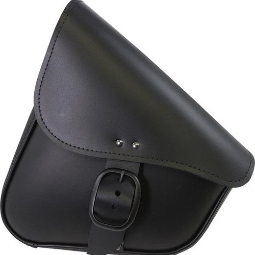 Willie & Max Leather Swingarm Bag Black w/ Matte Black Buckle #59893-00