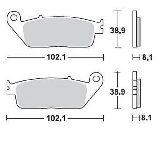 Braking SM1 Brake Pads for BMW/Suzuki Burgman 650/C 650 GT/C 600/C 650 Sport