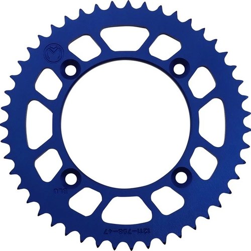 Moose Rear Aluminum Sprocket 47T Blue for Suzuki/Yamaha