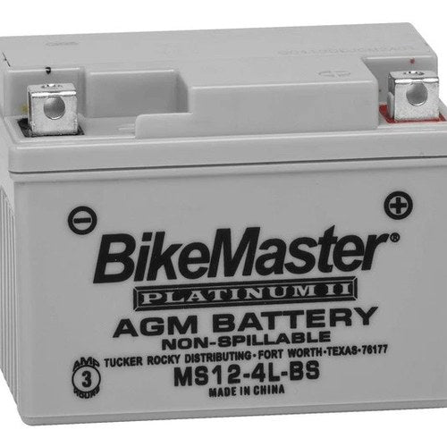 BikeMaster Agm Platinum II Battery #MS12-4L-BS