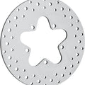 DS Polished Stainless Drilled Brake Rotor Rear Harley Davidson 143470